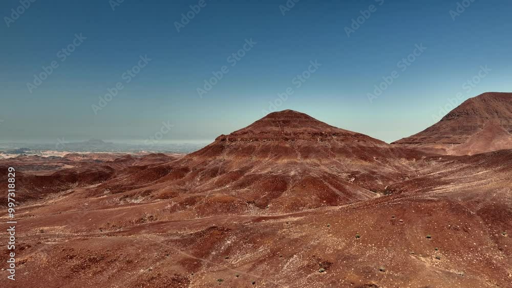 Aerial view of the mountain rock formations in a beautiful Namibia, Africa. Aerial view of the mountain rock formations in a beautiful Namibia, Africa.