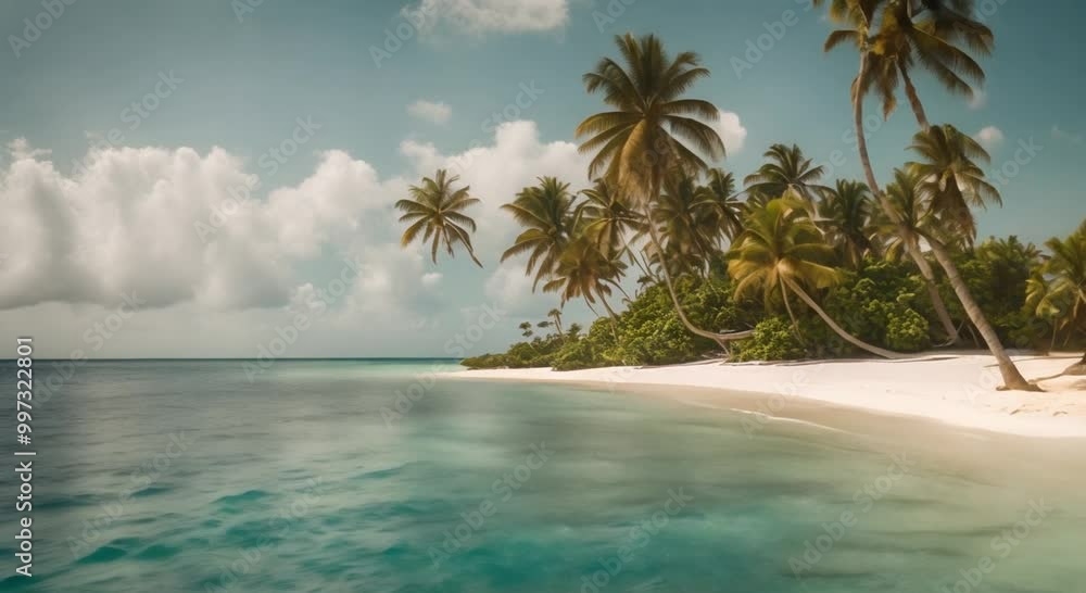 beach with palm trees beach with palm trees