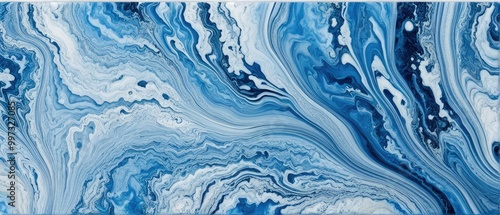 Abstract Blue Swirls photo