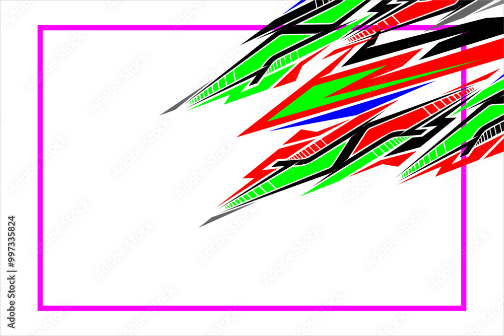 Fototapeta premium design vector background wrap car with unique line pattern, decal car, abstract background