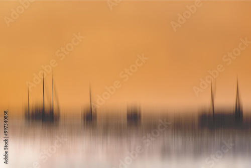 As the golden sun dips below the horizon