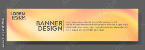 Sunset Glow Abstract Banner