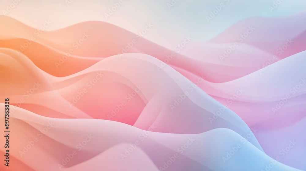 Abstract soft waves in pastel colors. Abstract soft waves in pastel colors.
