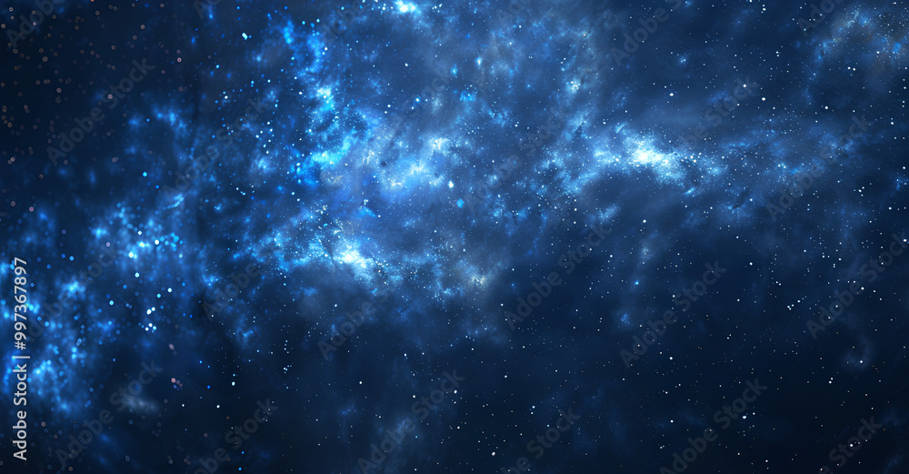 Abstract blue night sky with stars and glow, dark background. Dark space texture with glowing particles. Background of starry cosmos Abstract blue night sky with stars and glow, dark background. Dark space texture with glowing particles. Background of starry cosmos
