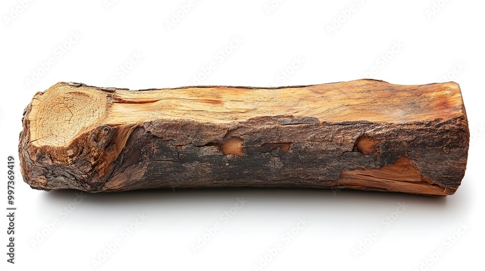 wooden log isolated on a white background wooden log isolated on a white background
