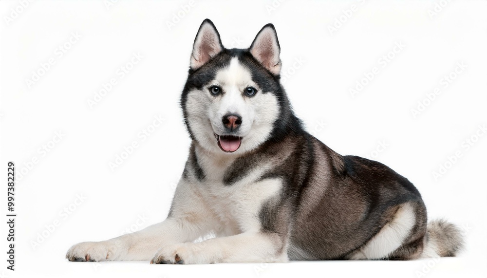 An isolated dog with white background An isolated dog with white background