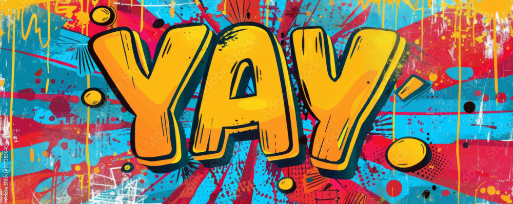 Abstract pop art background featuring Abstract pop art background featuring