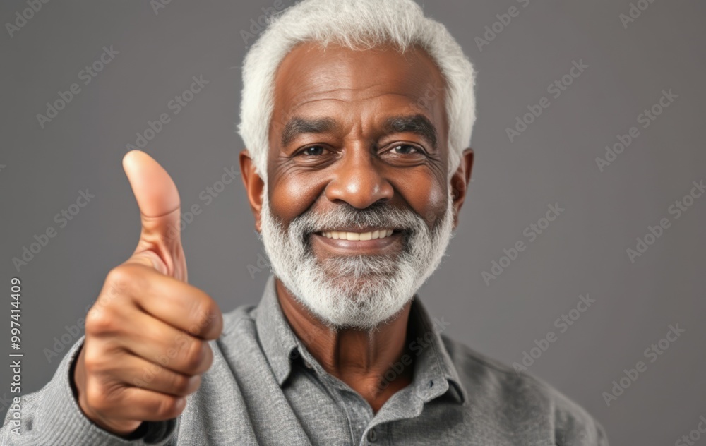 Positive Elderly Man Portrait Positive Elderly Man Portrait