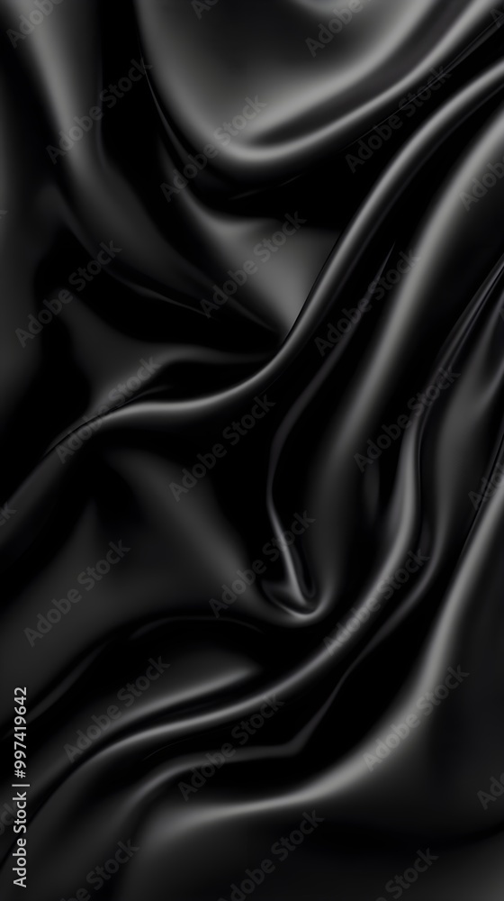 Obraz premium Elegant Black Abstract Surface with Smooth Texture