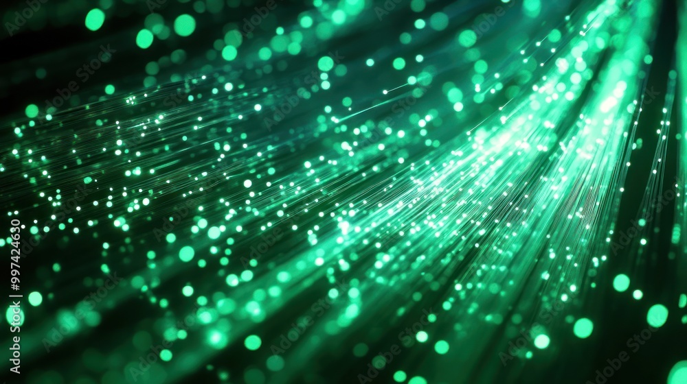 A vibrant display of glowing green particles and light trails, suggesting motion and energy. A vibrant display of glowing green particles and light trails, suggesting motion and energy.