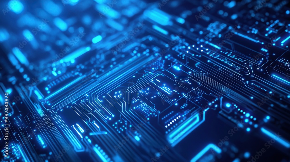 Abstract digital circuit board design. Abstract digital circuit board design.