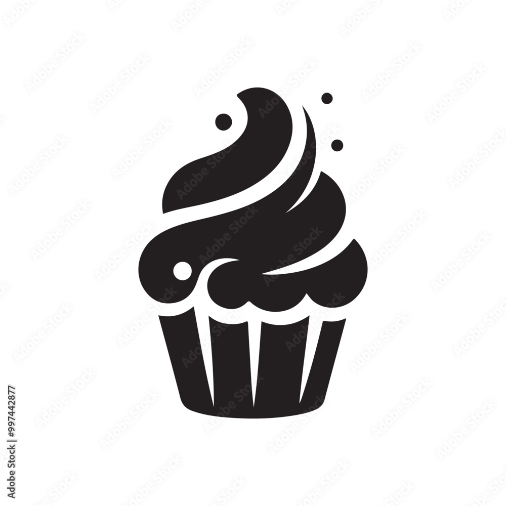 Muffin Silhouette Logo – A Simple, Black Cupcake Icon with Modern Fluid Shapes, Rendered in a Minimalist Vector Style for Use in Bakery Branding or Pastry Shop Logos
Muffin Silhouette Logo – A Simple, Black Cupcake Icon with Modern Fluid Shapes, Rendered in a Minimalist Vector Style for Use in Bakery Branding or Pastry Shop Logos