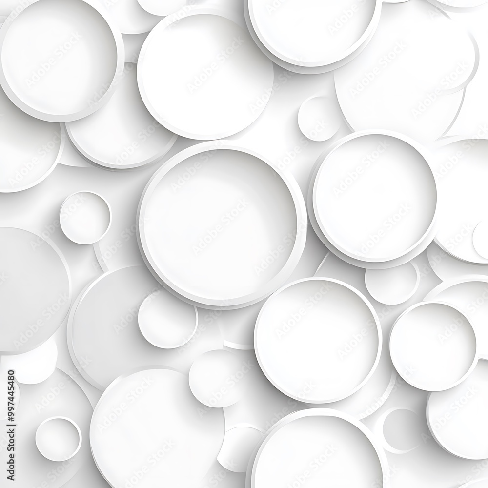 Minimalist abstract background featuring overlapping white circles on pastel hues Minimalist abstract background featuring overlapping white circles on pastel hues