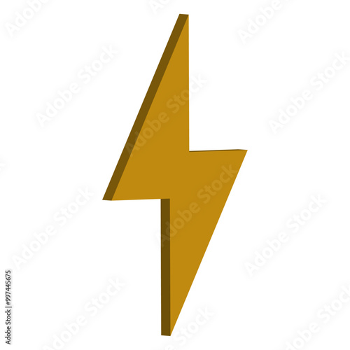 Free Download 3d Thunder and Bolt Icon Sign Symbol Vector Illustration-28 - GFXLoad