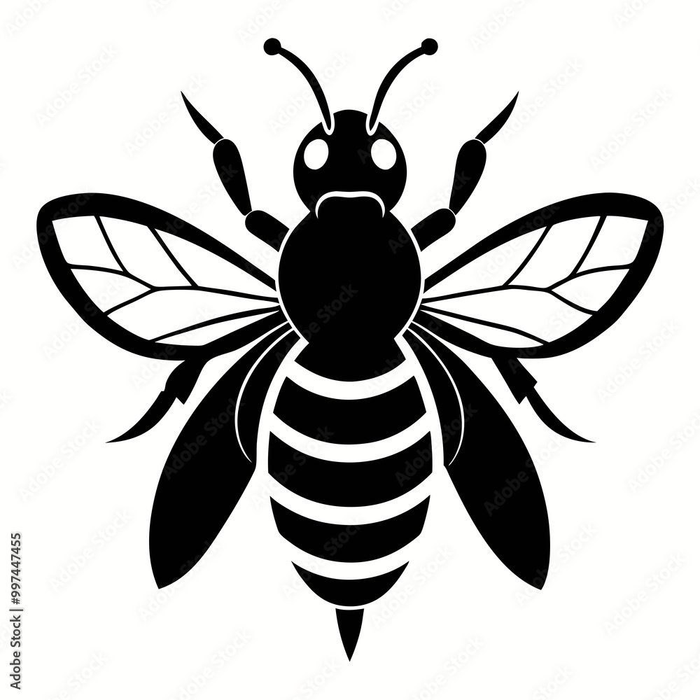 bee on white bee on white