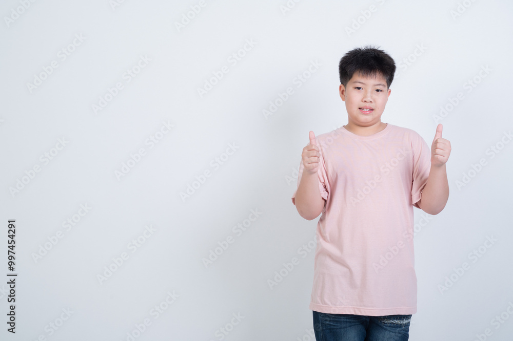 boy on white background