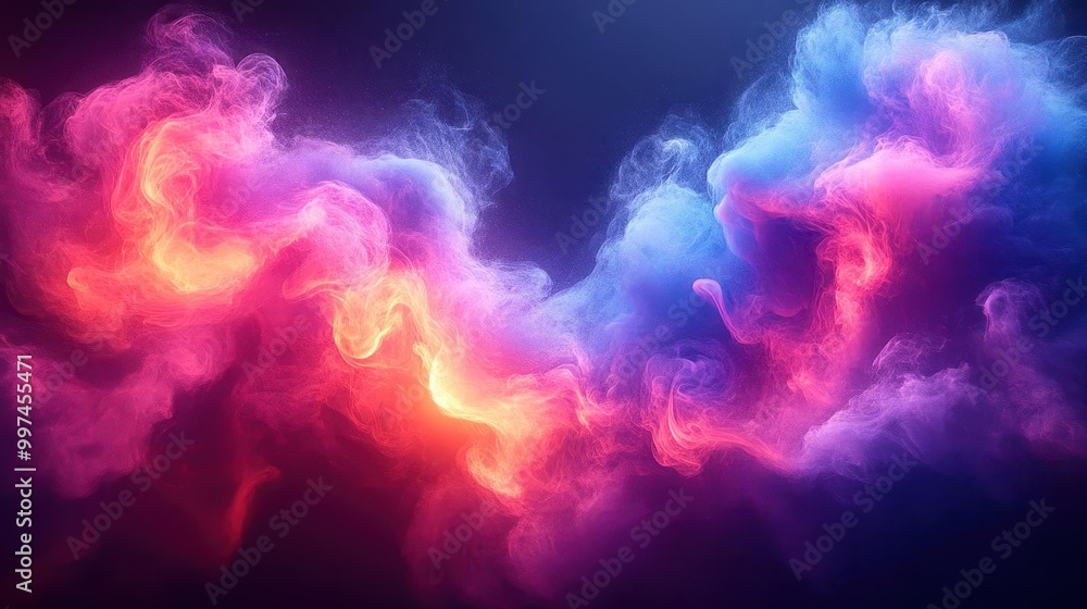 eerie illustration of swirling neon smoke predominantly in shades of purple and blue exploding outward from an empty center creating a dramatic effect that evokes mystery and intrigue eerie illustration of swirling neon smoke predominantly in shades of purple and blue exploding outward from an empty center creating a dramatic effect that evokes mystery and intrigue