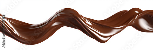 Milk chocolate collision splash high-definition photography