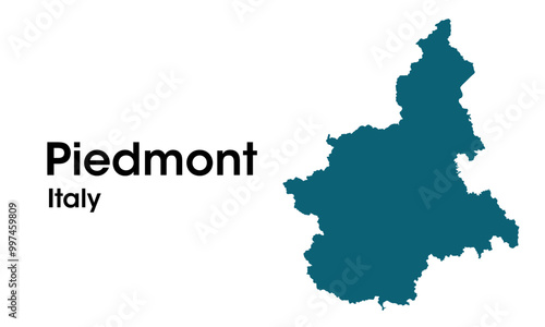 Foto piedmont italy map