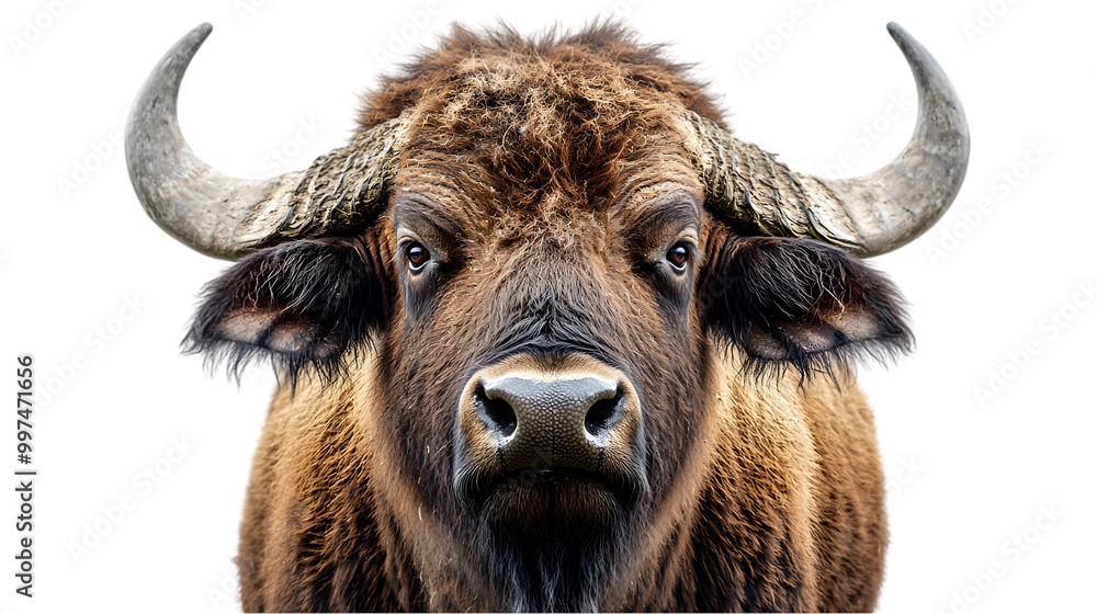 Majestic Buffalo Close-Up Portrait Majestic Buffalo Close-Up Portrait