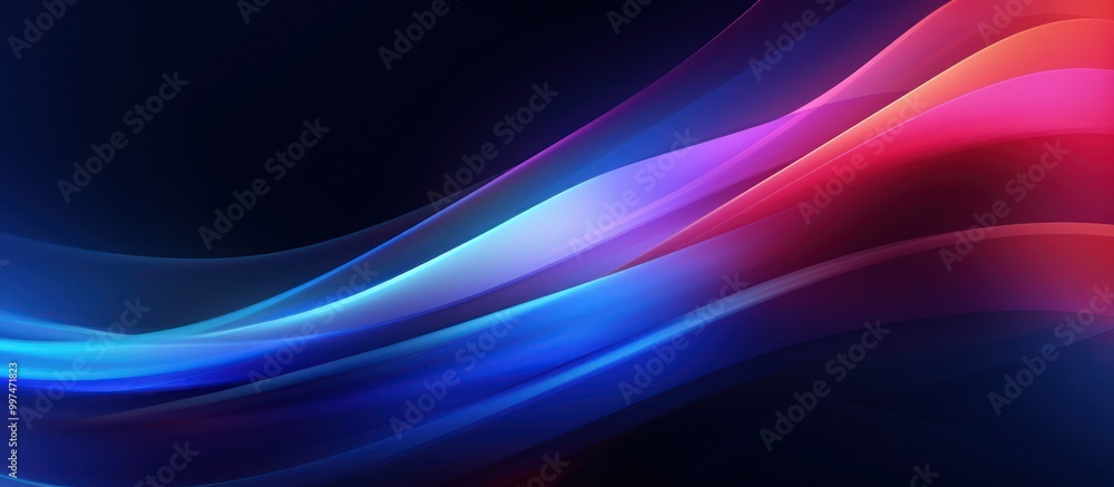 Abstract Waves of Blue and Red Abstract Waves of Blue and Red