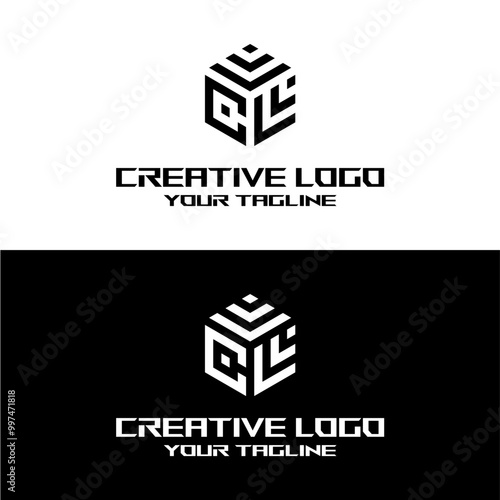 creative letter logo cv desain vektors photo