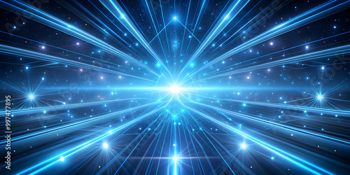 Abstract background with glowing blue lines resembling the futuristic style of Star Wars galaxy , Star wars, futuristic