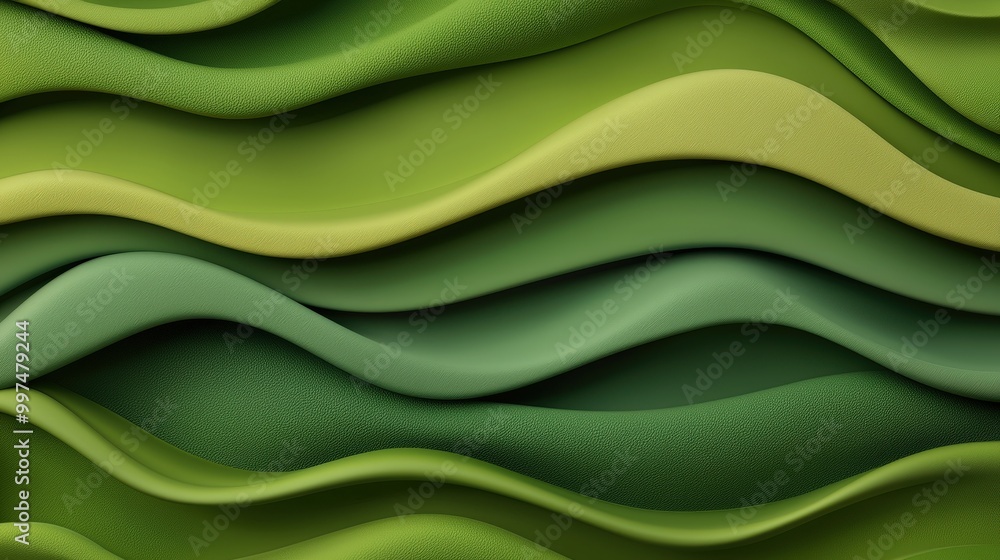 Abstract Green Wave Pattern Nature Texture Background Design Illustration Abstract Green Wave Pattern Nature Texture Background Design Illustration