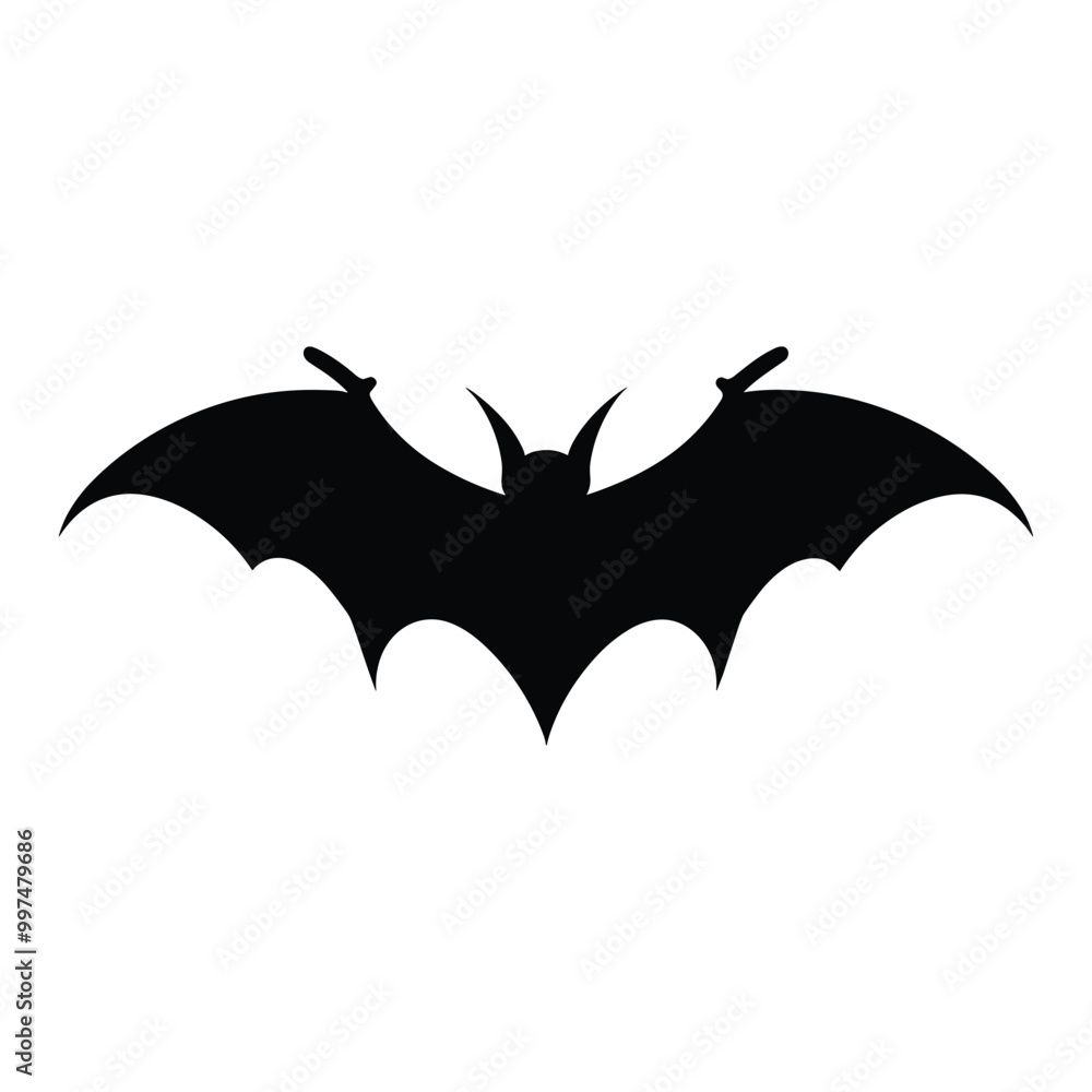 Bat silhouette vector Bat silhouette vector