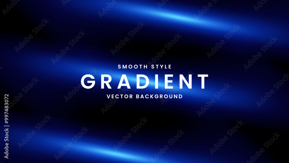 Dark Blue Smooth Gradient Vector Background Design