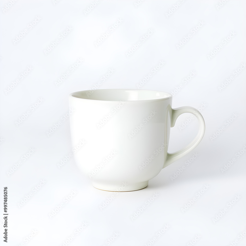 White coffee cup isolated on white background. White coffee cup isolated on white background.