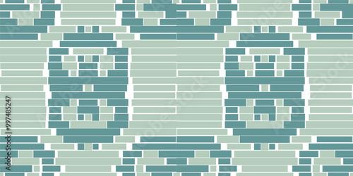 Mexican Ethnic Pattern Shirtfolk Embroidery, Aztec Geometric Ornament Print. Design for Carpet, Wallpaper, Clothing, Wrapping, Fabric