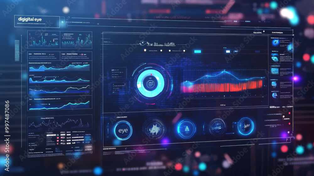 A cloud service helps businesses understand and manage their apps and systems. It uses a visual dashboard with servers and a A cloud service helps businesses understand and manage their apps and systems. It uses a visual dashboard with servers and a
