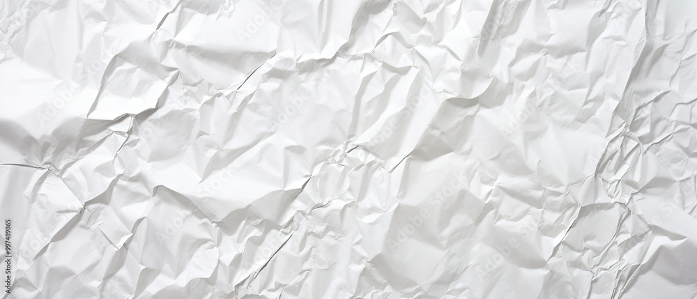 Crumpled White Paper Texture Crumpled White Paper Texture