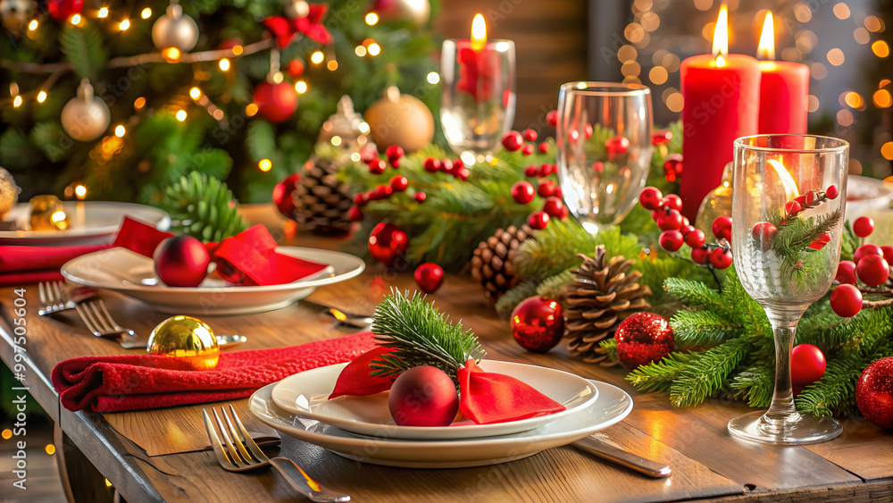 Christmas themed table decor , Christmas, table setting, festive, decorations, holidays, winter, centerpiece Christmas themed table decor , Christmas, table setting, festive, decorations, holidays, winter, centerpiece
