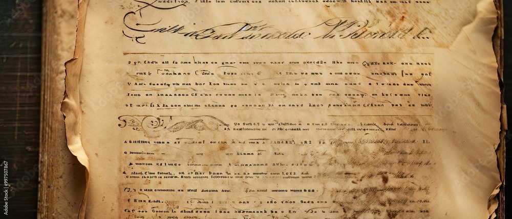 Obraz premium Vintage Book Page