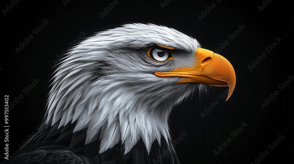 stylized black and white vector illustration of an eagles head showcasing its fierce gaze with intricate tattoolike details embodying strength and majesty stylized black and white vector illustration of an eagles head showcasing its fierce gaze with intricate tattoolike details embodying strength and majesty