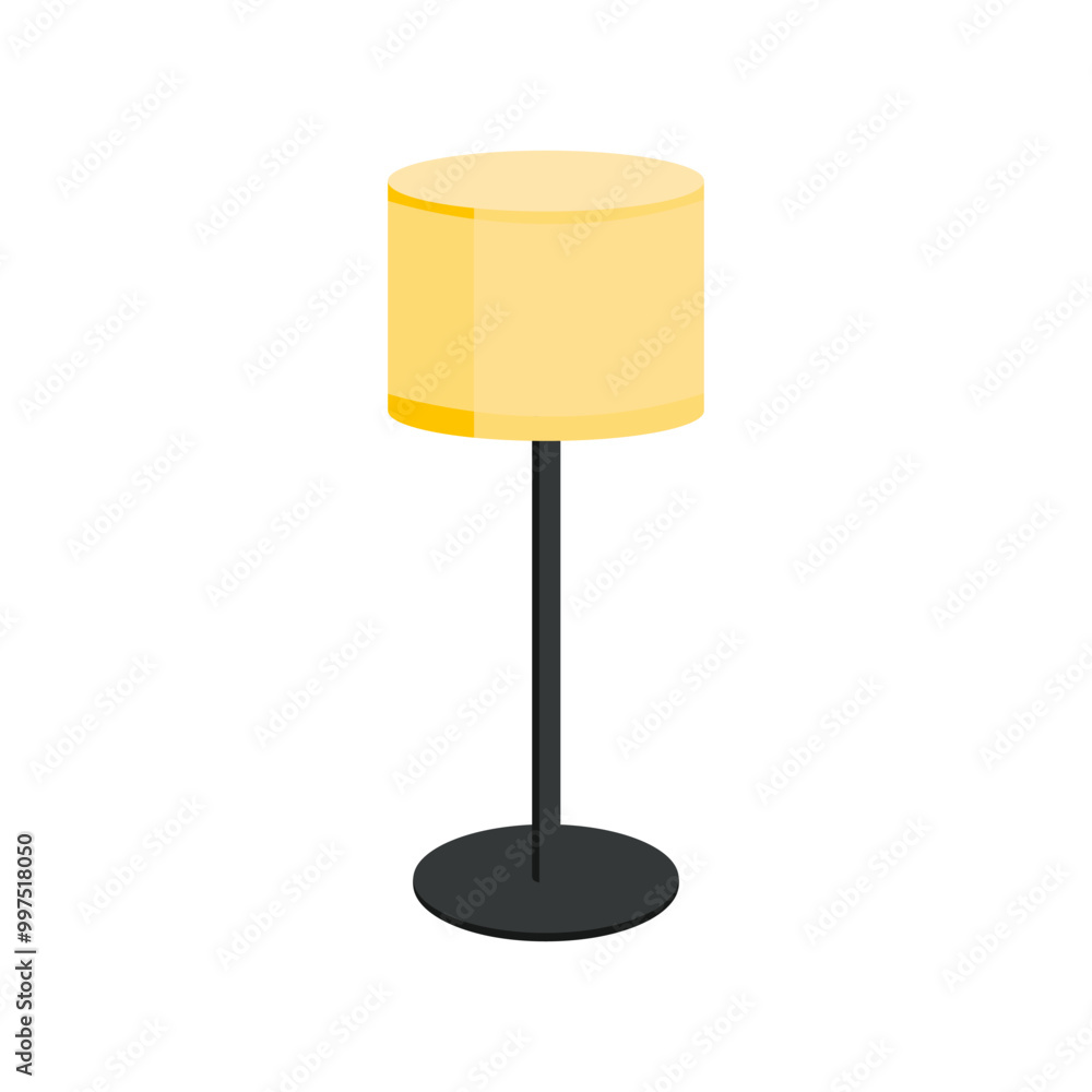 Vector Illustration of Decorative Lamp Isometric Vector Illustration of Decorative Lamp Isometric