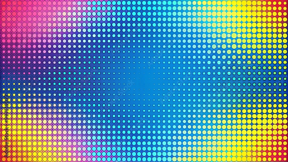 Abstract colorful gradient background with a pattern of circles in rows and columns. Abstract colorful gradient background with a pattern of circles in rows and columns.