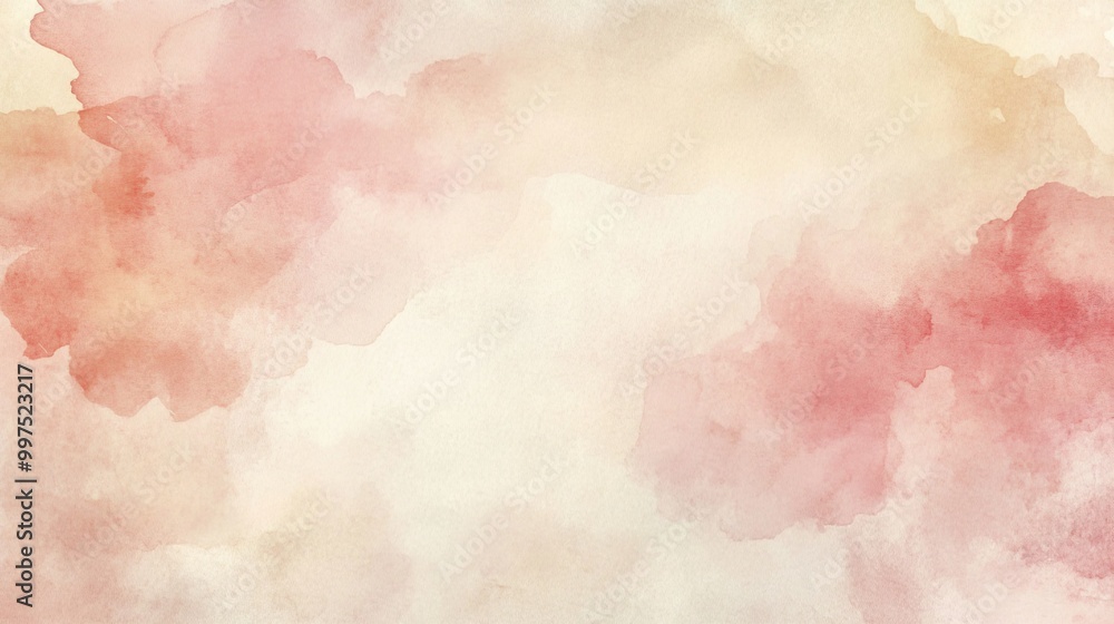 Obraz premium Soft watercolor background in pastel tones.