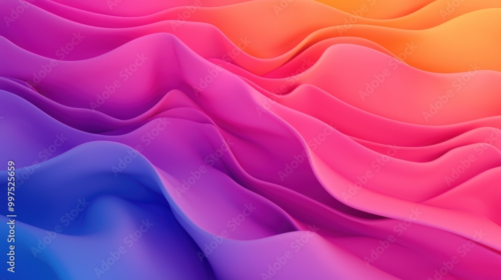 Abstract wave pattern, colorful gradient, smooth flowing shapes. Abstract wave pattern, colorful gradient, smooth flowing shapes.