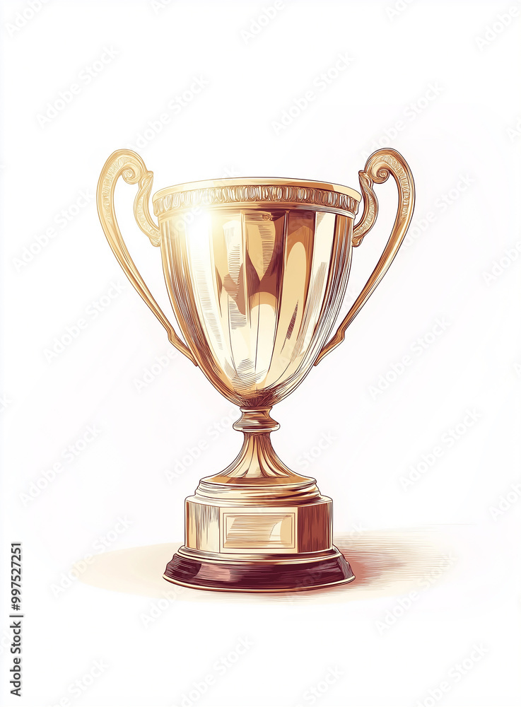 gold cup isolated on white gold cup isolated on white
