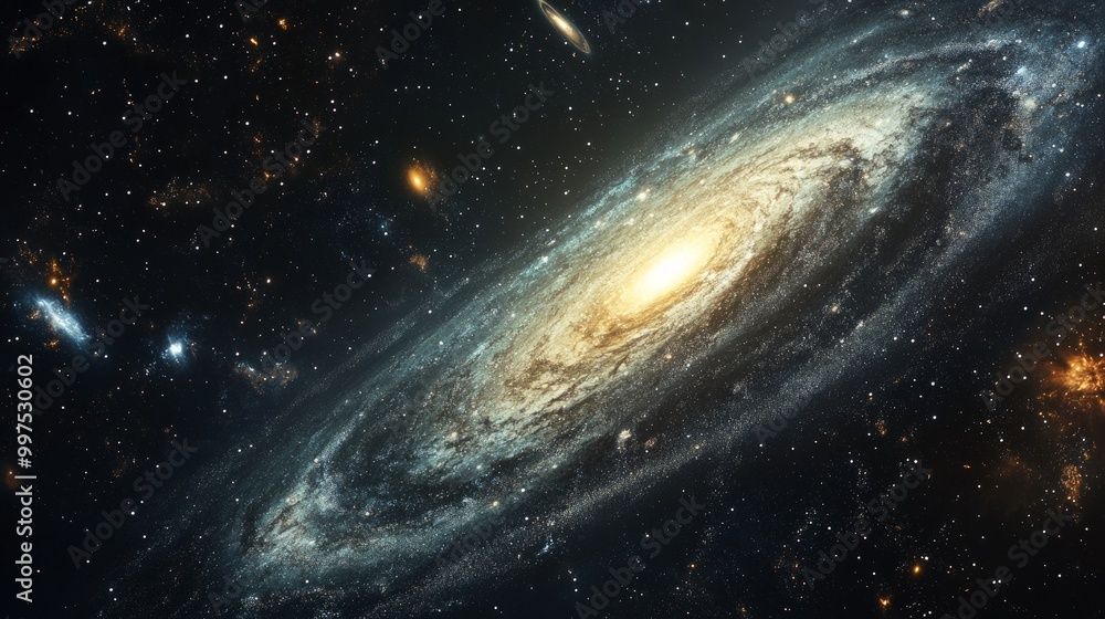 Celestial Swirl, an expansive cosmic scene showcasing a vibrant nebula intertwined with distant galaxies, illuminated by ethereal hues and intricate cosmic patterns. Celestial Swirl, an expansive cosmic scene showcasing a vibrant nebula intertwined with distant galaxies, illuminated by ethereal hues and intricate cosmic patterns.