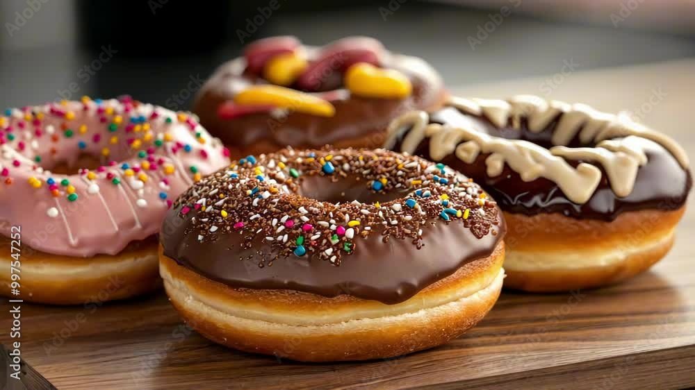 Assortment of Delicious Donuts Assortment of Delicious Donuts