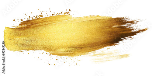 Luxurious Gold Paint Stroke