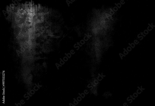 Black wall texture background, grainy texture background