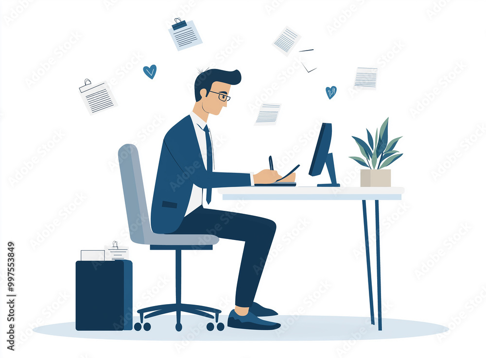 businessman working on laptop businessman working on laptop