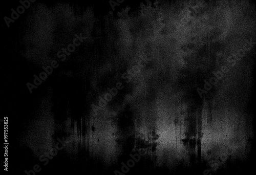 Black wall texture background, grainy texture background