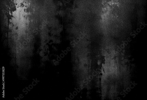 Black wall texture background, grainy texture background
