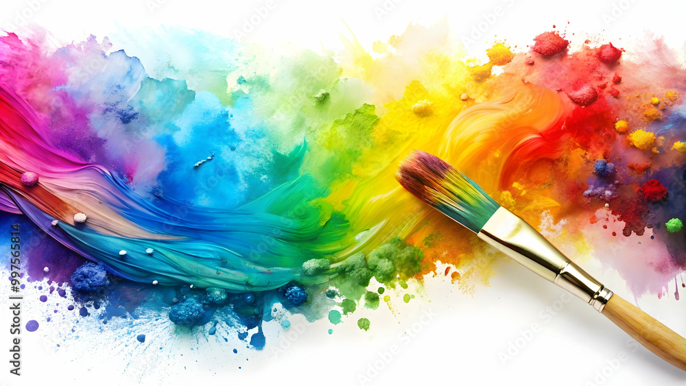 Abstract brush art in vibrant watercolors on white background, watercolors, abstract art, vibrant, colorful, brush strokes Abstract brush art in vibrant watercolors on white background, watercolors, abstract art, vibrant, colorful, brush strokes